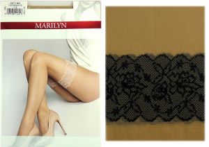 Marilyn NATTI M07 R3/4 rajstopy jak pończochy black